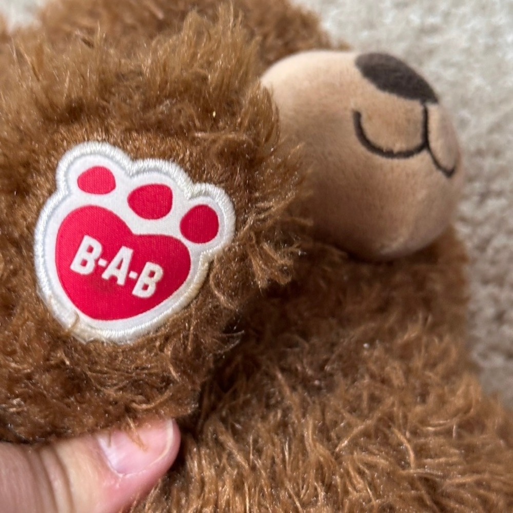 Build-A-Bear Workshop Happy Birthday Brown Shaggy Plush Teddy Bear Candle Paws - Picture 4 of 8